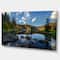 Designart - Mountain Lake Surrounded by Trees - Landscape Canvas Art Print